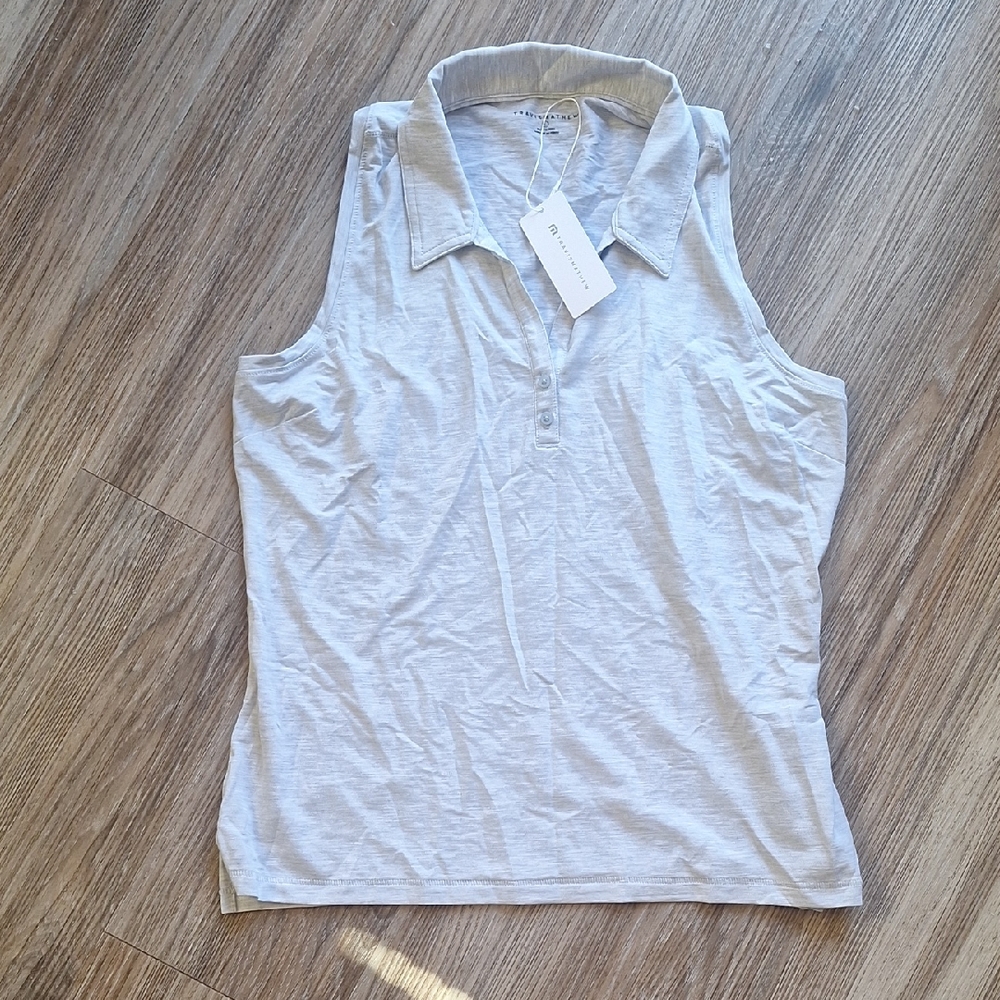 Travis Mathew Light Gray Sleeveless Tank Top